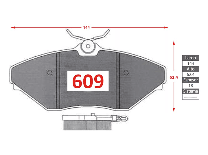 Pastillas de Freno Mahindra Scorpio 2.2 Mhawk 2010-2024 GTX Gold Delanteras 2