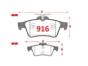 Pastillas de Freno Volvo V40 2.0  GTX Traseras