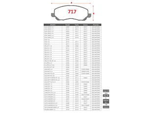 Pastillas de Freno Mitsubishi Asx 1.6 2018-> GTX Delan.