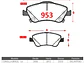 Pastillas de Freno  Delanteras Toyota Corolla 1.6 2007-2013 GTX Gold - Miniatura 2
