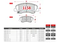 Pastillas de Freno Kia Rio 5 1.4 2012-2018 Delanteras - Miniatura 2
