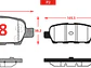 Pastillas de Freno Renault Koleos III 2.5 2014-2016 Traseras - Miniatura 2