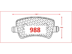 Pastillas de Freno Volvo S80 2.4 2010 en adelante Traseras