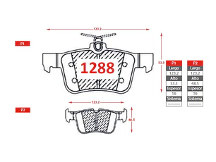 Pastillas de Freno Ford Bronco Sport 2.0 2021 en adelante Traseras