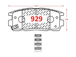 Pastillas de Freno Suzuki Grand Nomade XL-7 3.6 2007-2009 Traseras