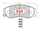 Pastillas de Freno Suzuki Grand Nomade XL-7 3.6 2007-2009 Delanteras - Miniatura 2