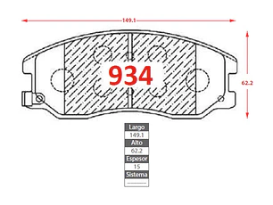 Pastillas de Freno Suzuki XL-7 3.6 2007-2010 Delanteras