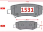 Pastillas de Freno Chevrolet Captiva 1.5 2019 en adelante Traseras - Miniatura 2
