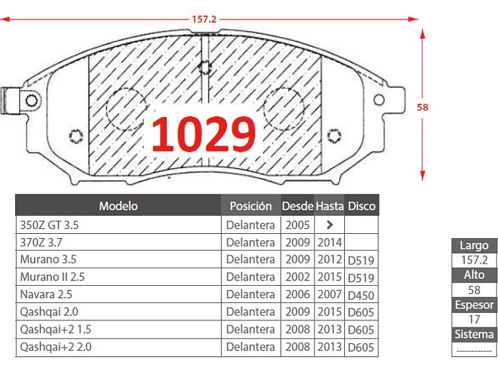 Pastillas de Freno Samsung QM5 2.0 2008-2015 Delanteras 2