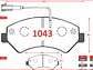 Pastillas de Freno Citroen Jumper 2.2 HDI 2006-2004 Delanteras - Miniatura 2