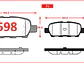 Pastillas de Freno Nissan Xtrail 2.2 2000-2013 Traseras GTX Gold - Miniatura 2