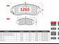 Pastillas Freno Honda CR-V 2007-2012 GTX Gold Del. - Miniatura 2