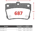 Pastillas de Freno Toyota Rav 4 2.4 2001-2007 Traseras - Miniatura 2