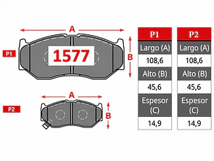 Pastillas de Freno Suzuki Swift V 1.2 2018 en adelante Delanteras GTX Gold Cerámicas