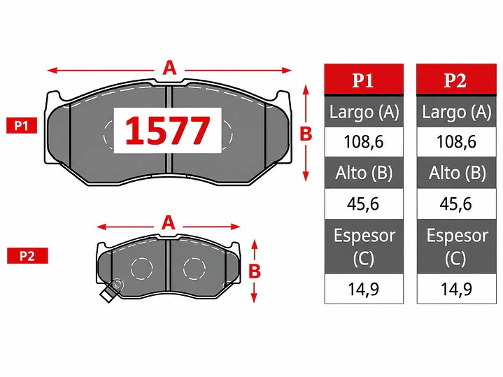 Pastillas de Freno Suzuki Dzire 1.2 2018 en adelante Delanteras GTX 2