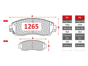 Pastillas de Freno Honda CR-V (MX) 2.4 2013-2017 Delanteras GTX Gold Cerámicas