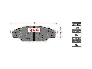 Pastillas de Freno Toyota Hilux 1.8 1989-1993 Delanteras GTX