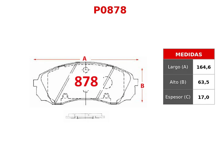 Pastillas de Freno Hyundai H1 NEW 2.5 2010-2021 Delanteras GTX 2