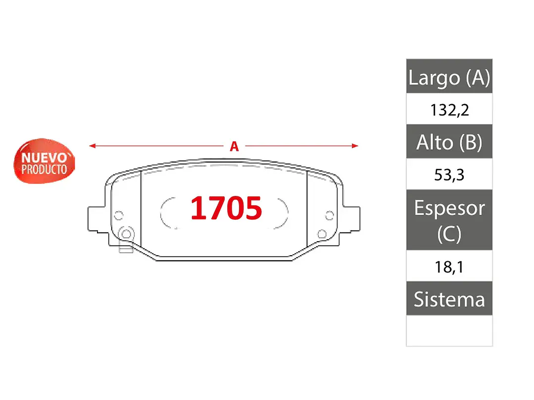 Pastillas de Freno Jeep Grand Cherokee 3.0 2021-2023 Traseras GTX 2