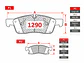 Pastillas de Freno Dodge Durango 3.6 POLICE 2012-2019 Delanteras GTX - Miniatura 2