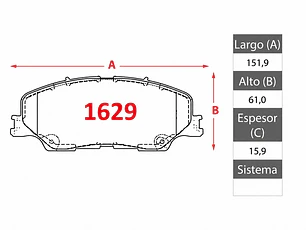 Pastillas de Freno Mazda Bt-50 2.5 2022 en adelante Delanteras GTX