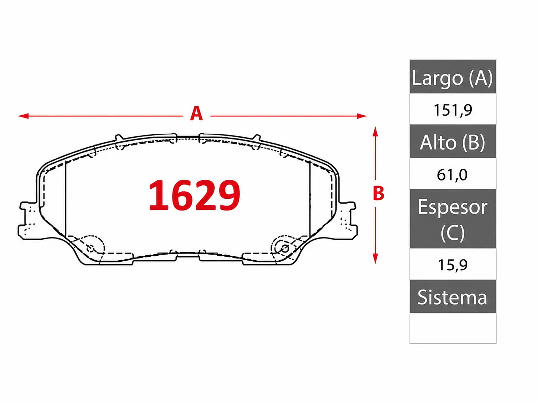 Pastillas de Freno Mazda Bt-50 DSL 3.0 2021-2024 Delanteras GTX 2
