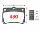 Pastillas de Freno Mitsubishi Pajero AT 3.2 2011-2019 Traseras GTX Gold Cerámicas - Miniatura 2