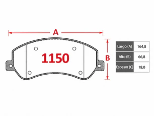 Pastillas de Freno Ford Transit VII 2.3 2006-2008 Delanteras GTX
