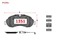 Pastillas de Freno Ford Transit 2.2 TDCI 2014-2023 Delanteras GTX Gold Cerámicas - Miniatura 2