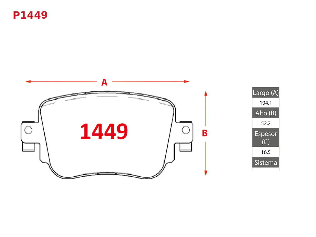 Pastillas de Freno Volkswagen Golf 2.0 2015-2021 Traseras GTX Semi-metálicas 2