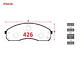 Pastillas de Freno Kia Besta II 2.5 2000-2007 Delanteras GTX Semi-metálicas - Miniatura 2