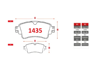 Pastillas de Freno Volkswagen Touareg 3.0 2019-2023 Traseras GTX Semi-metálicas