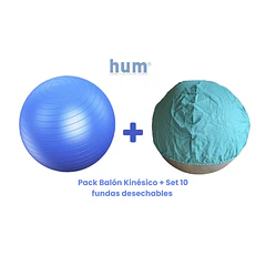 Pack Balón Kinésico + Pack 10 Fundas cubre balón