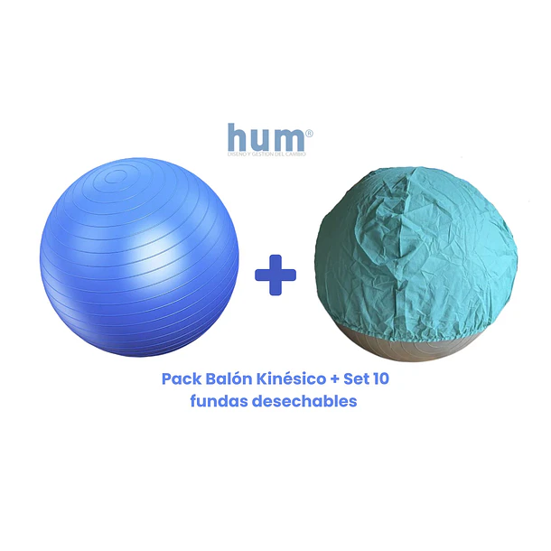 Pack Balón Kinésico + Pack 10 Fundas cubre balón 