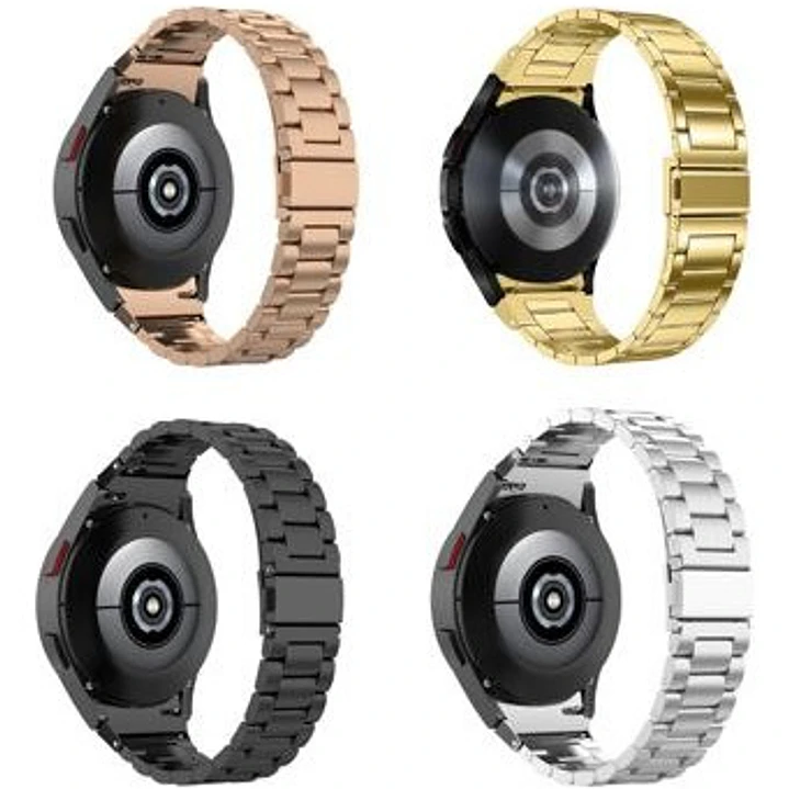 Correa Metálica Para Samsung Galaxy Watch 7 6 5 4 3  De 42mm Gold Rose 2 Cm 2