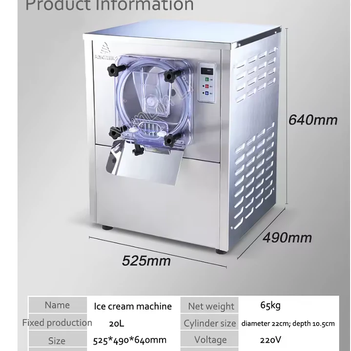 Maquina De Helado Gelato Artesanal 20 L/h  Profesional 3