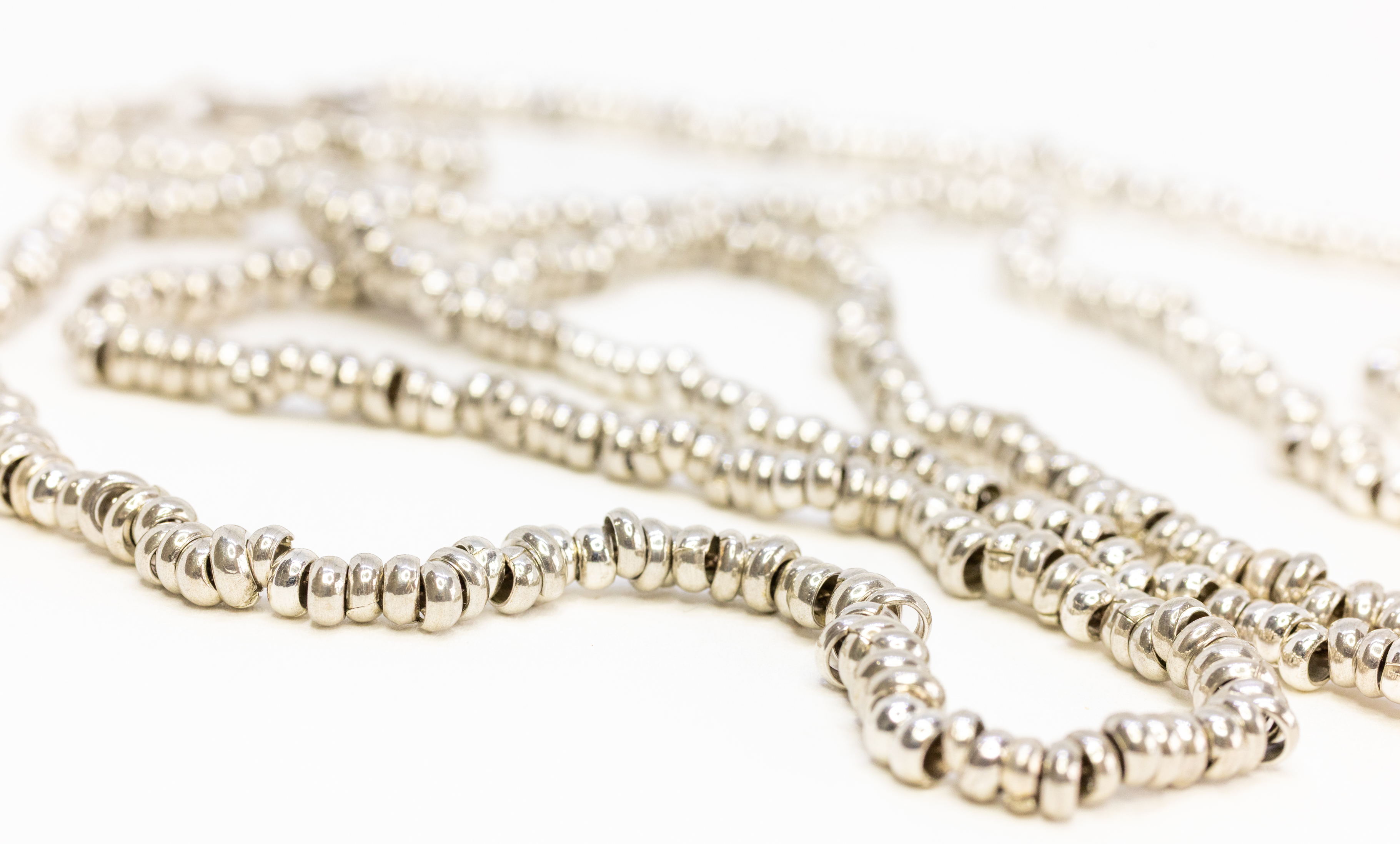 Collar Mostacillas Plata