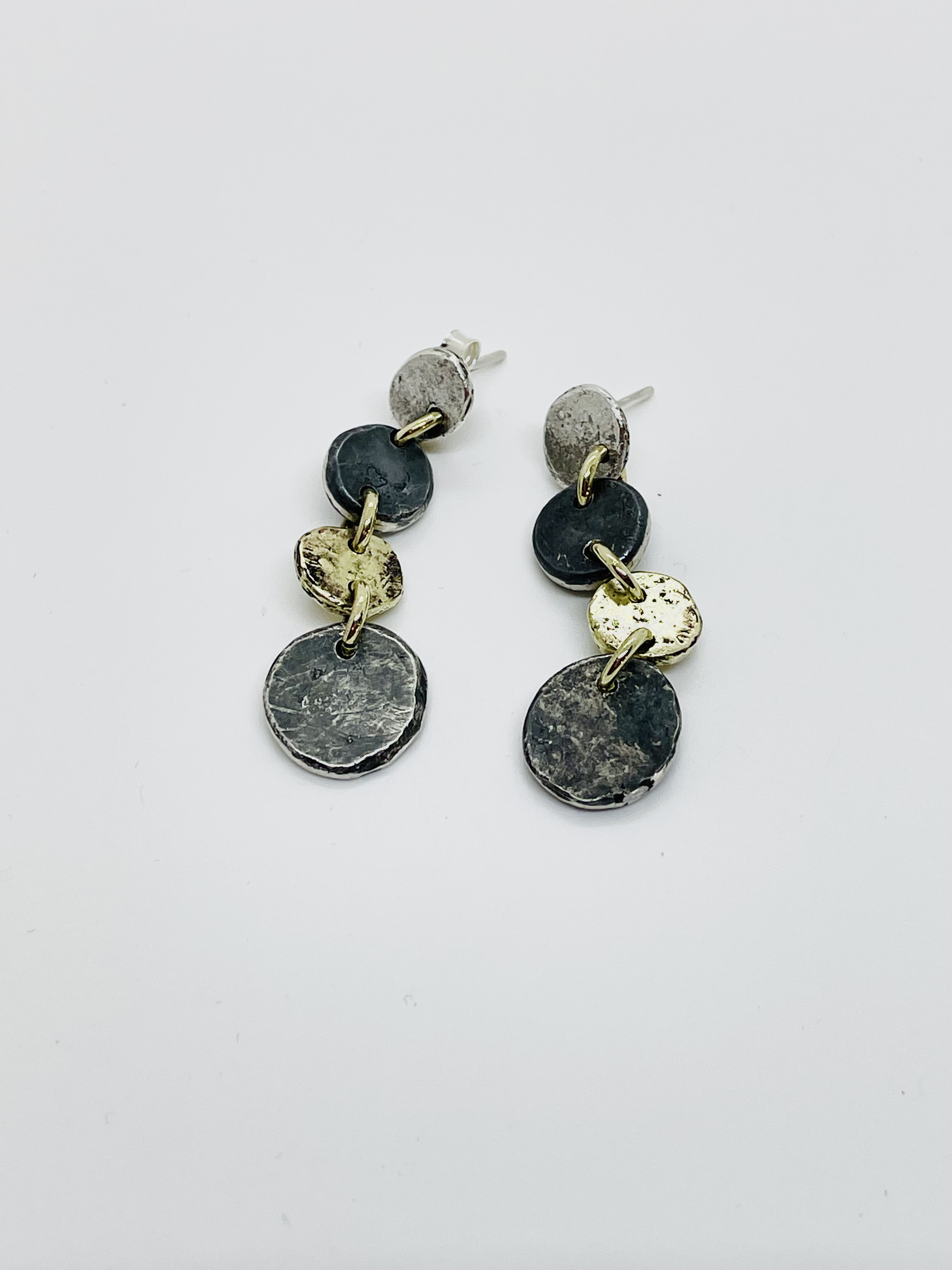 Aros Plata Bronce “ Piedras”