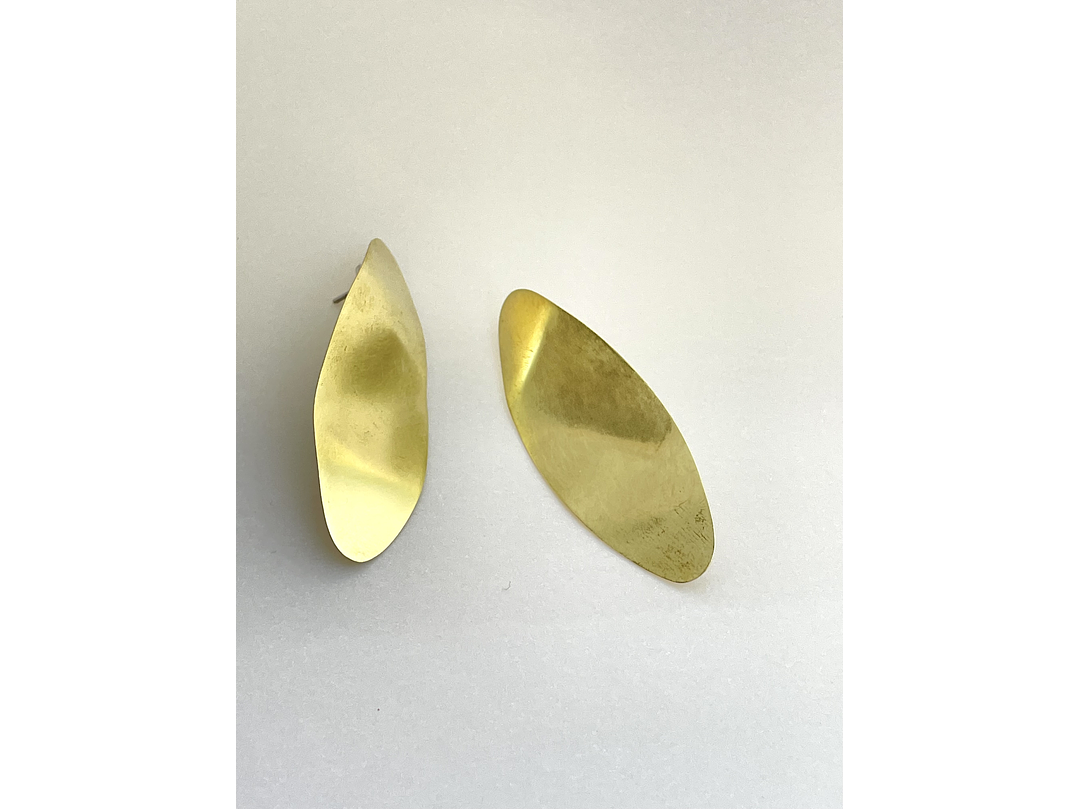 Aros hoja bronce  1
