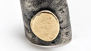Anillo Plata y Bronce