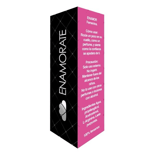 Perfume con Feromonas Enamor 100% Concentración Para Mujeres 30ml Para Atraer a Pareja Seducción Romance Deseo