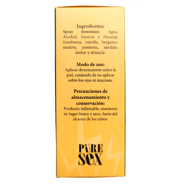 Perfume Con Feromonas Pure Sex Sensuality Para Mujeres 30ml Para Atraer a Pareja Seducción Romance Deseo