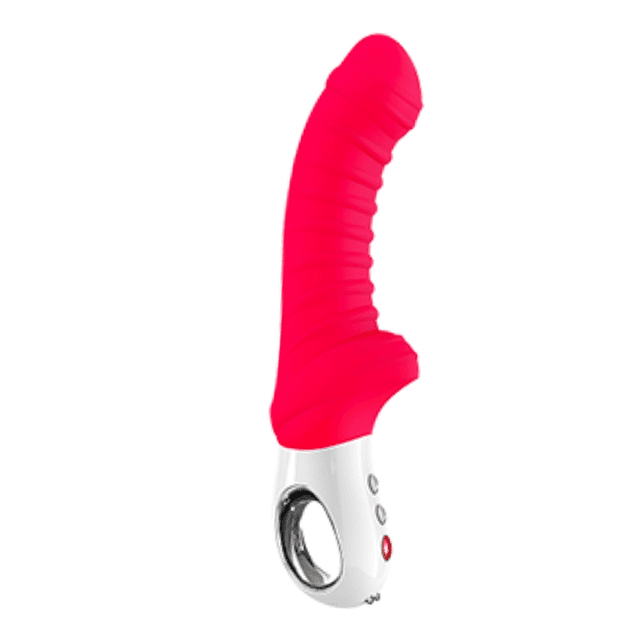 Vibrador Tiger color rojo USB magnético vaginal punto g ano punto p