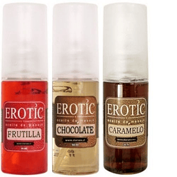 Gel comestible erotic 50ml sexo oral cunnilingus felación saborizado