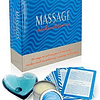 Juego Kit Massage Seductions con vela aceite masajes y 24 cartas previa al sexo almohada corazón masajeador