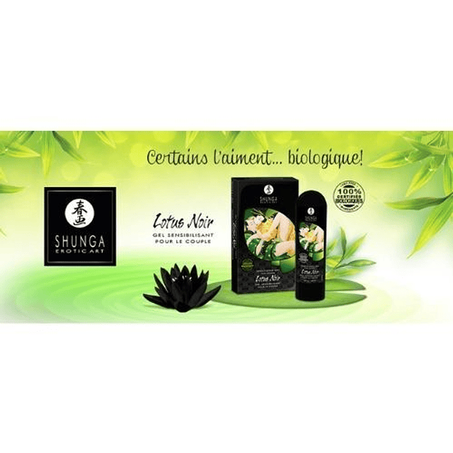 Intensificador genital Lotus Noir 60ml unisex pene vagina clitoris multi orgasmo