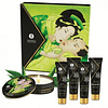 Kit Secretos de la Geisha Frutilla Orgánico y Naughty Geisha masaje intensificador genital lubricante