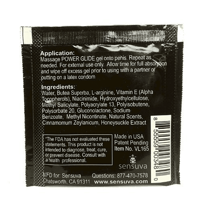 Gel Arousal For Him 50ml Power Glide 3ml endurecedor pene vitalidad vigor estamina erección hombre