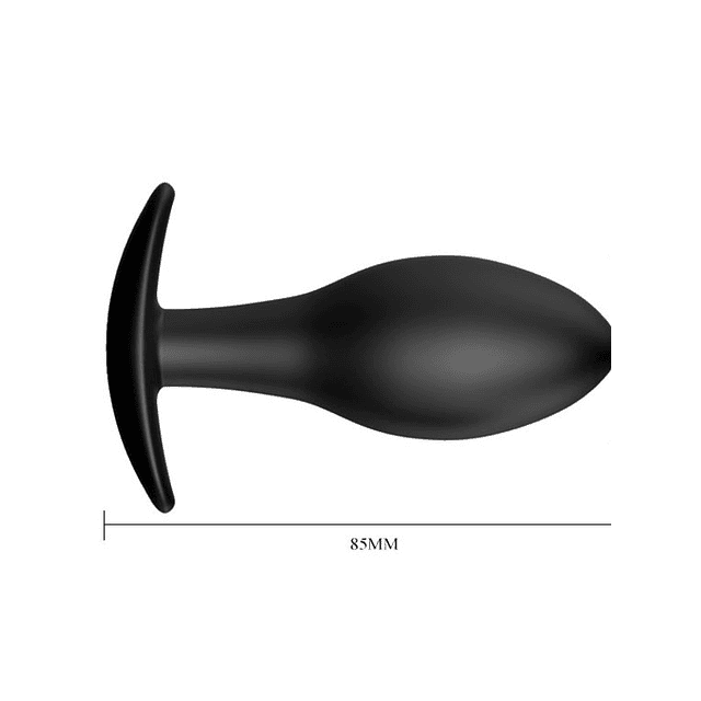 Plug anal silicón medico talla s 8cm bola estimulante dilatador relajante próstata menos dolor mas placer