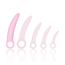 Kit dilatador vaginal silicón medico ejercicios canal vaginal mujer tonicidad muscular vaginismo trastornos sexuales